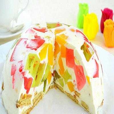 Желейный торт «битое стекло»