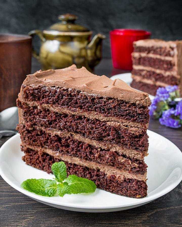 Блинный торт с шоколадом и творожным кремом