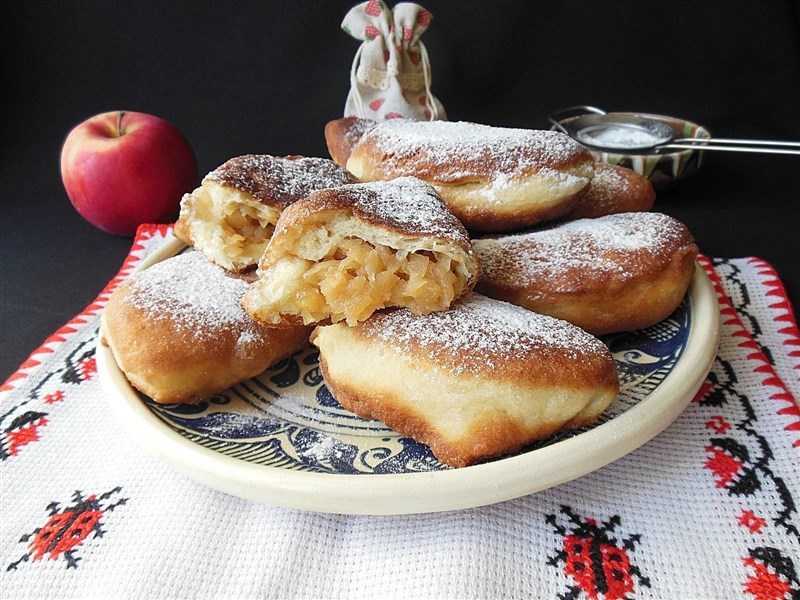 Пирожки с яблоками жареные на сковороде | волшебная eда.ру