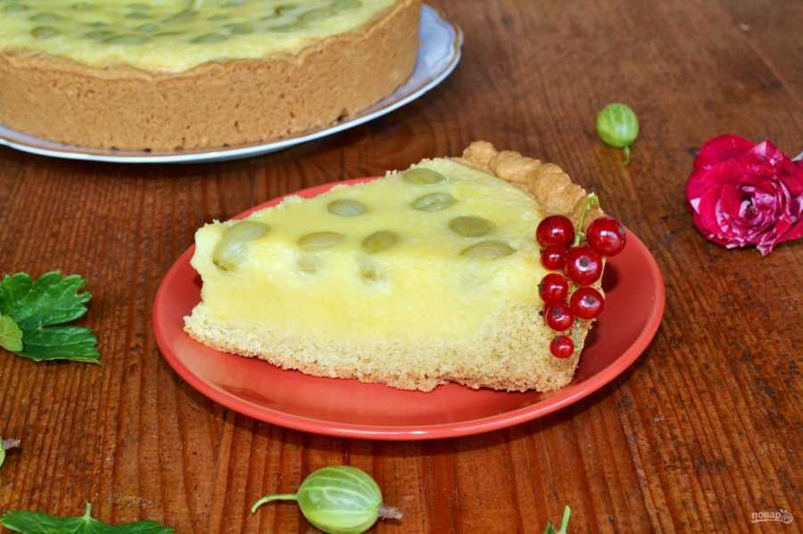 Пирог с крыжовником – 5 рецептов в духовке с фото пошагово