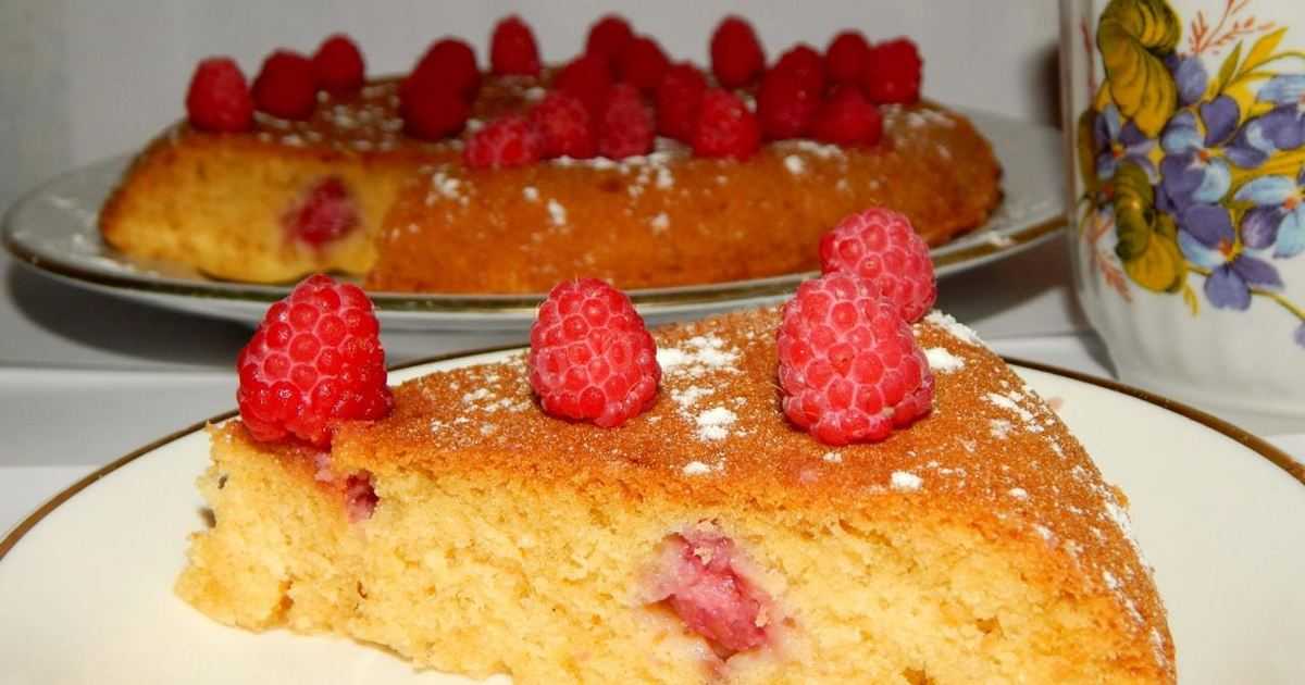 Пирог с малиной — пошаговый рецепт с фото