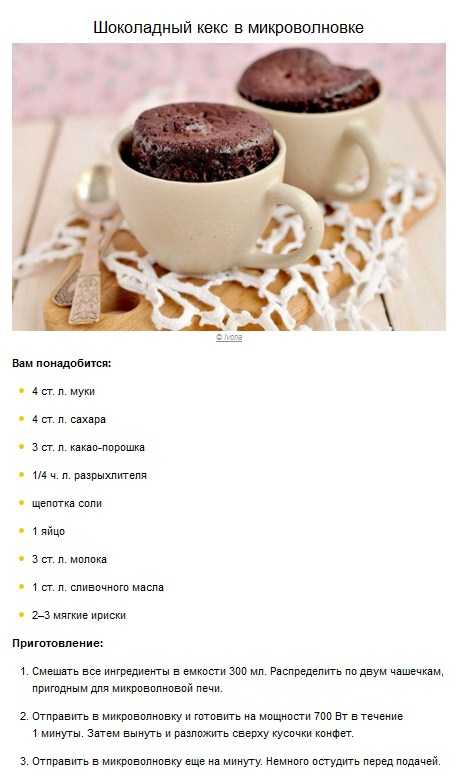 Кекс в чашке за 5 минут в микроволновке рецепт с фото пошагово - 1000.menu