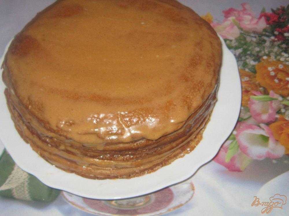 Как приготовить блинный торт со сгущенкой по рецепту с фото