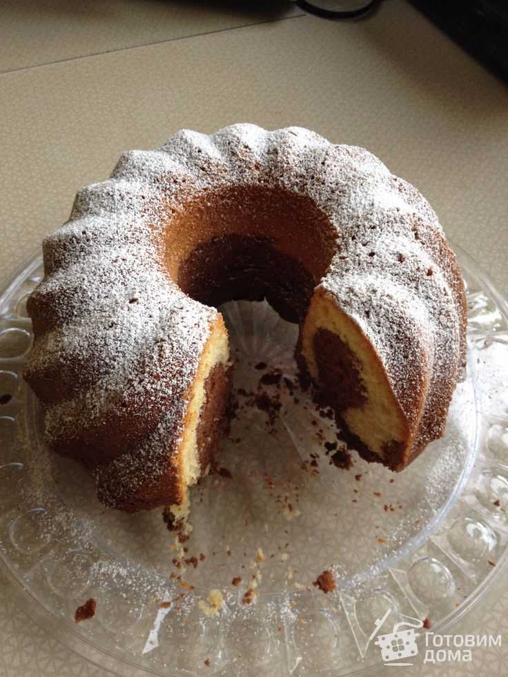 Мраморный кекс: рецепт с фото в духовке