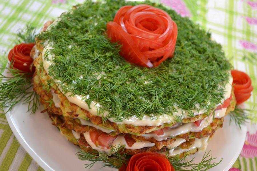 Торт из кабачков - рецепт с фото с помидорами, кефиром и сыром, запеченный в духовке (+3 рецепта)