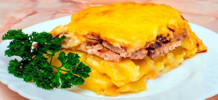 Французский пирог с картофелем ветчиной и грибами :: newsrk.ru