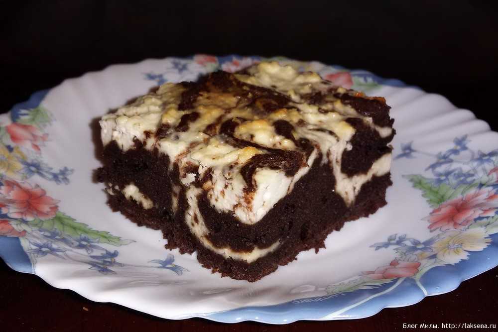 Творожный пирог с шоколадом рецепт с фото пошагово - 1000.menu