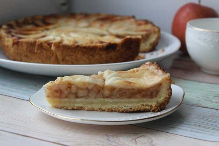 Пирог с яблоками песочное рецепт с фото пошагово - 1000.menu