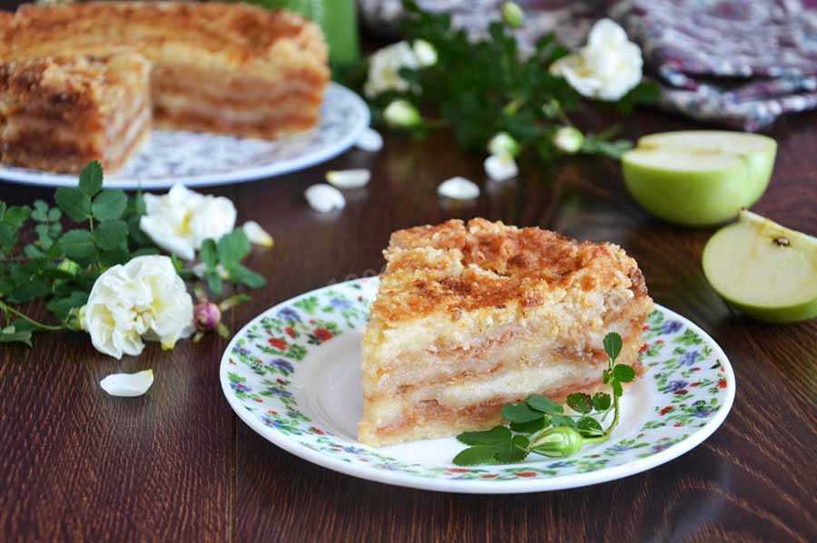 Насыпной яблочный пирог с молоком: очень простой и вкусный рецепт | народные знания от кравченко анатолия
