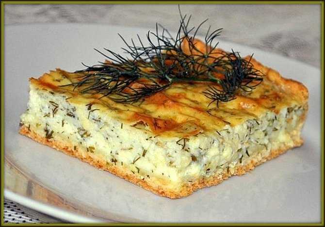 Творожный пирог с сыром