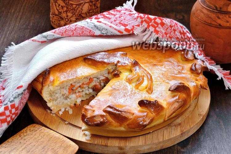 Пирог с сайрой и рисом рецепт с фото пошагово - 1000.menu