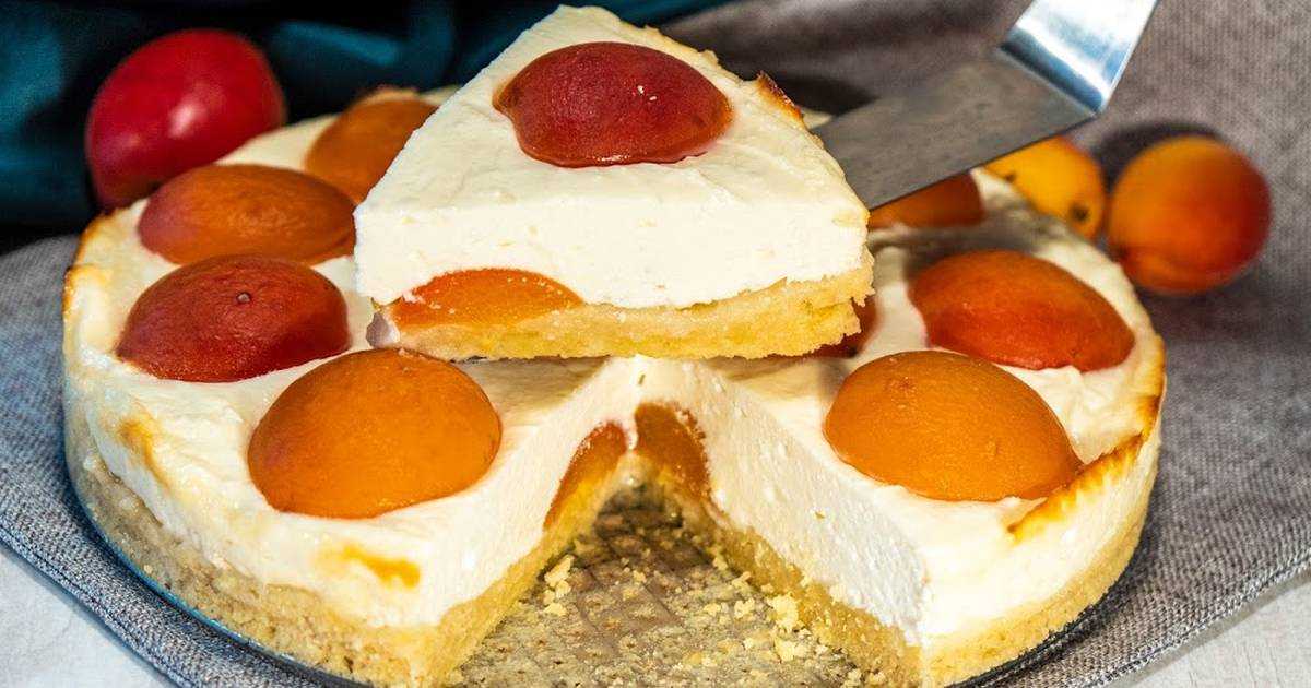 Пирог с консервированными персиками и творогом рецепт с фото пошагово - 1000.menu