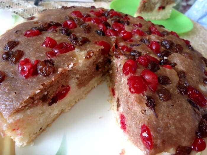 Постный пирог с вишней рецепт с фото пошагово - 1000.menu