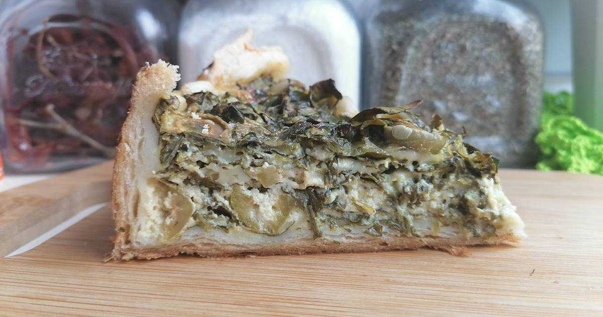 Слоеный пирог со шпинатом и сыром рецепт с фото пошагово - 1000.menu