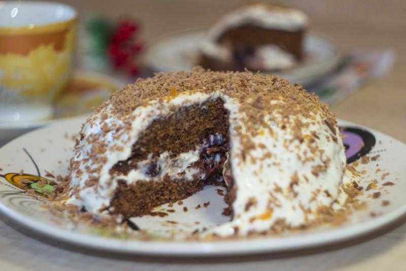 Бисквитный торт в микроволновке - 9 пошаговых фото в рецепте
