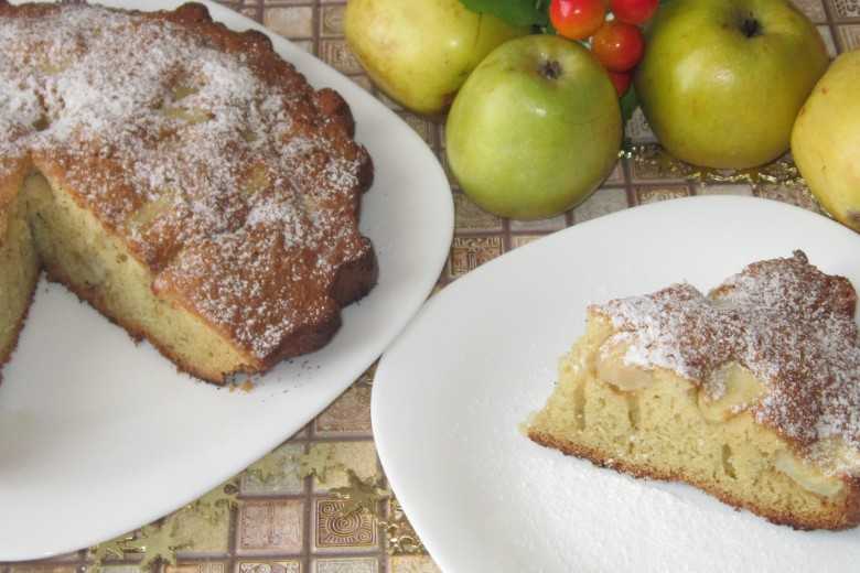 Пирог с сушеными яблоками - 6 рецептов открытого, постного или песочного десерта