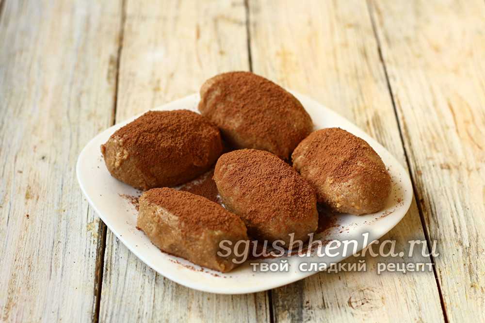 Пирожное картошка из печенья – 7 рецептов вкусного приготовления