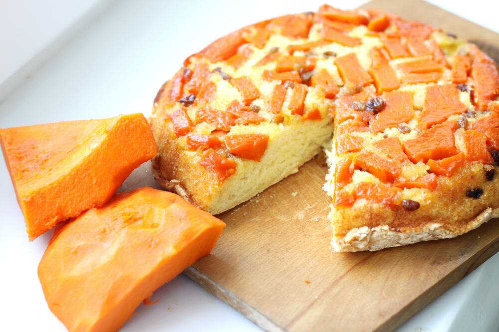 Пирог с творогом сливочным маслом и тыквой на овсяной муке рецепт с фото - 1000.menu