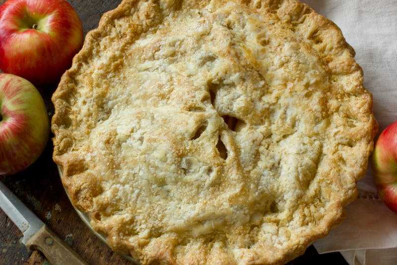 Сухой пирог с яблоками и манкой – 9 рецептов насыпного яблочного пирога