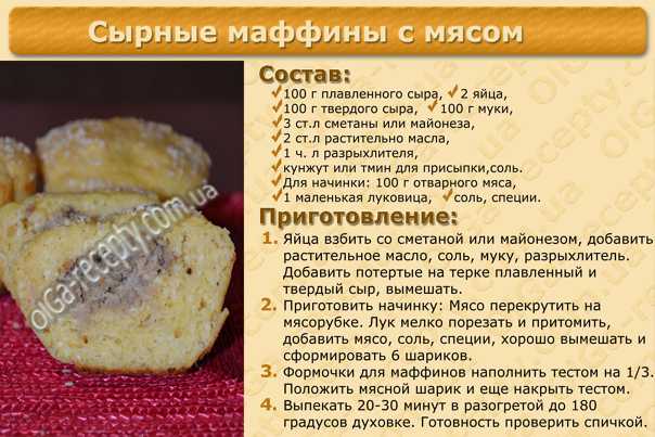 Кексы на сметане -пошаговый рецепт с фото