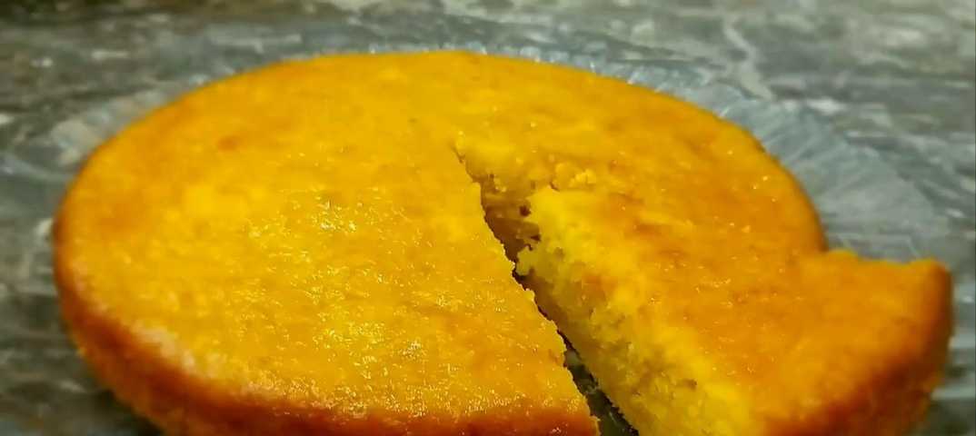 Насыпной пирог с тыквой и яблоками