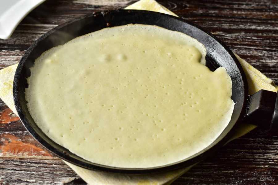 Заварное тесто для блинов на молоке: рецепт с фото
