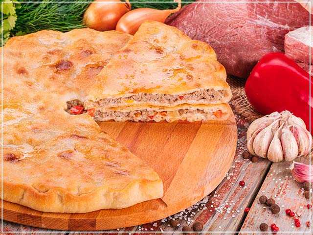 Фыдджын (осетинский пирог с мясом) → восточная кухня → chef.tm — лучшие рецепты