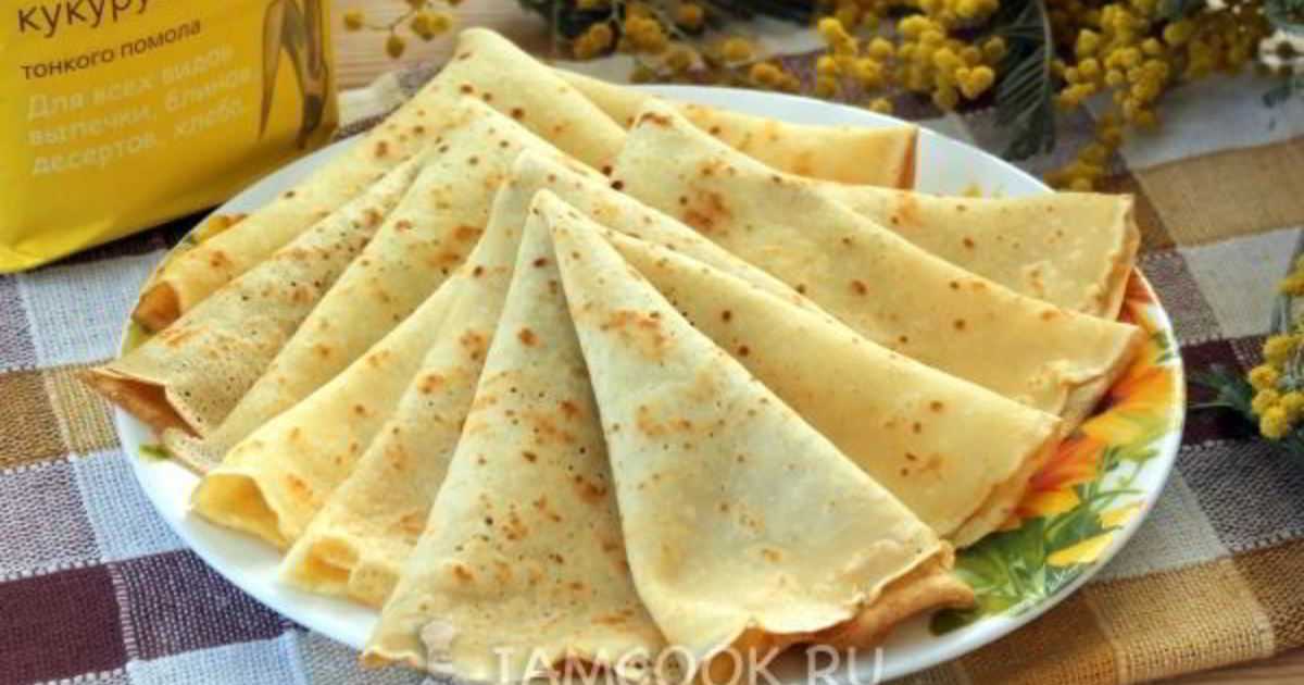 Блины из кукурузной муки