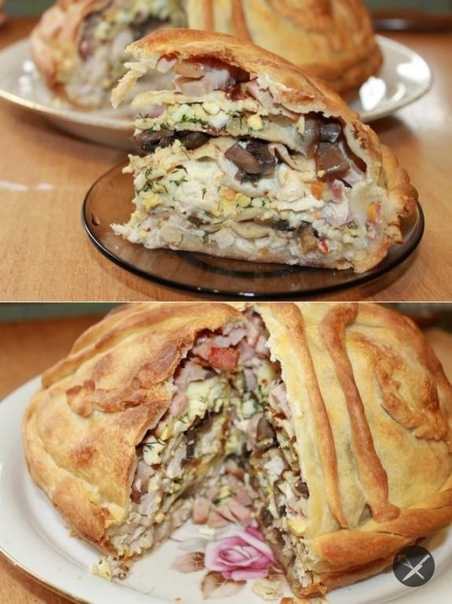 Слоеный пирог с курицей и картошкой рецепт с фото пошагово - 1000.menu