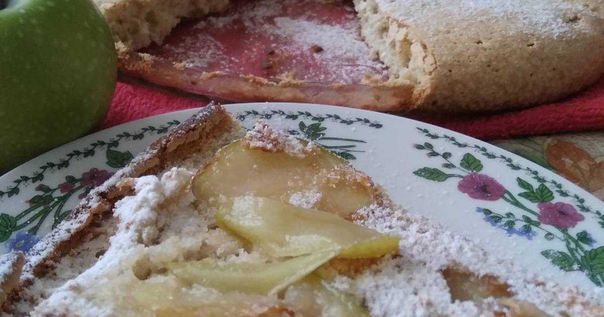 Шарлотка с яблоками на кефире в духовке - рецепты с фото