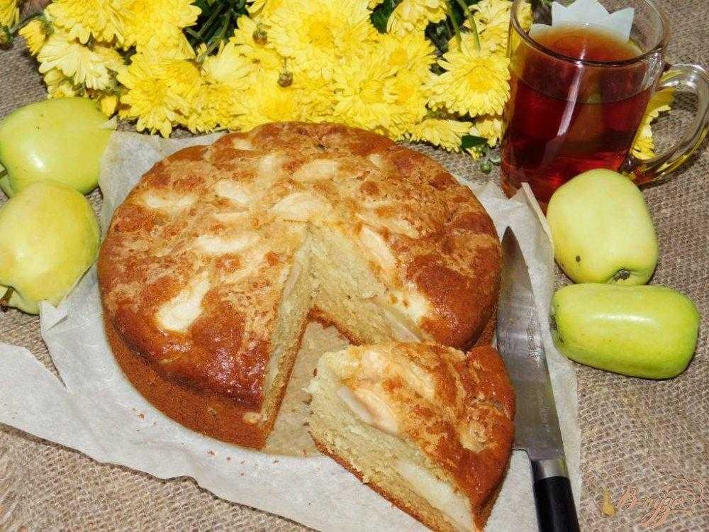 Яблочный пирог с манкой рецепт с фото