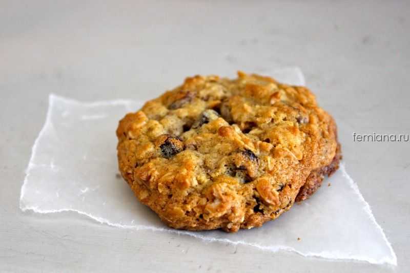 Овсяное печенье с изюмом и орехами - 146 рецептов: печенье | foodini