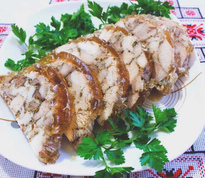 Мраморный рулет из курицы: рецепты приготовления