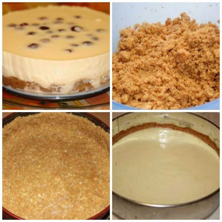 Торт из печенья и творога без выпечки рецепт с фото пошагово - 1000.menu