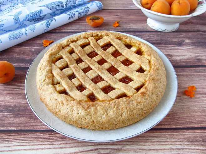Пирог с абрикосами - 10 рецептов в духовке с фото пошагово