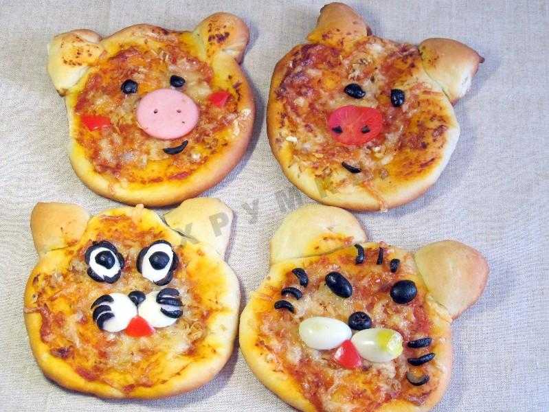 Забавная детская мини пицца для детей рецепт с фото пошагово и видео - 1000.menu