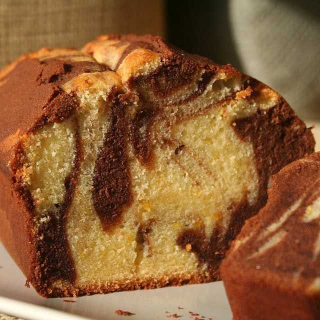 Кекс мраморный на коньяке с шоколадом рецепт с фото пошагово - 1000.menu