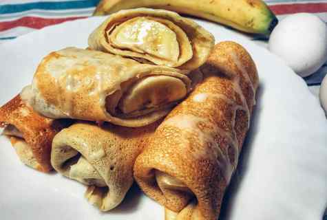 Блины с банановой начинкой рецепт с фото пошагово - 1000.menu