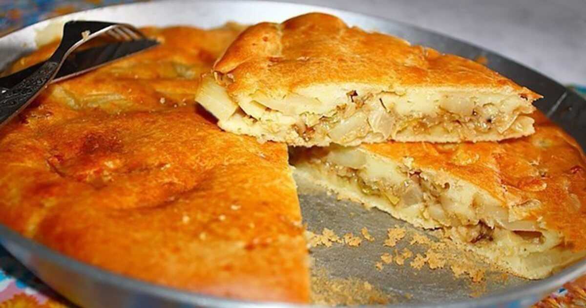 Пирог с картошкой и луком в духовке: рецепт с фото | легкие рецепты