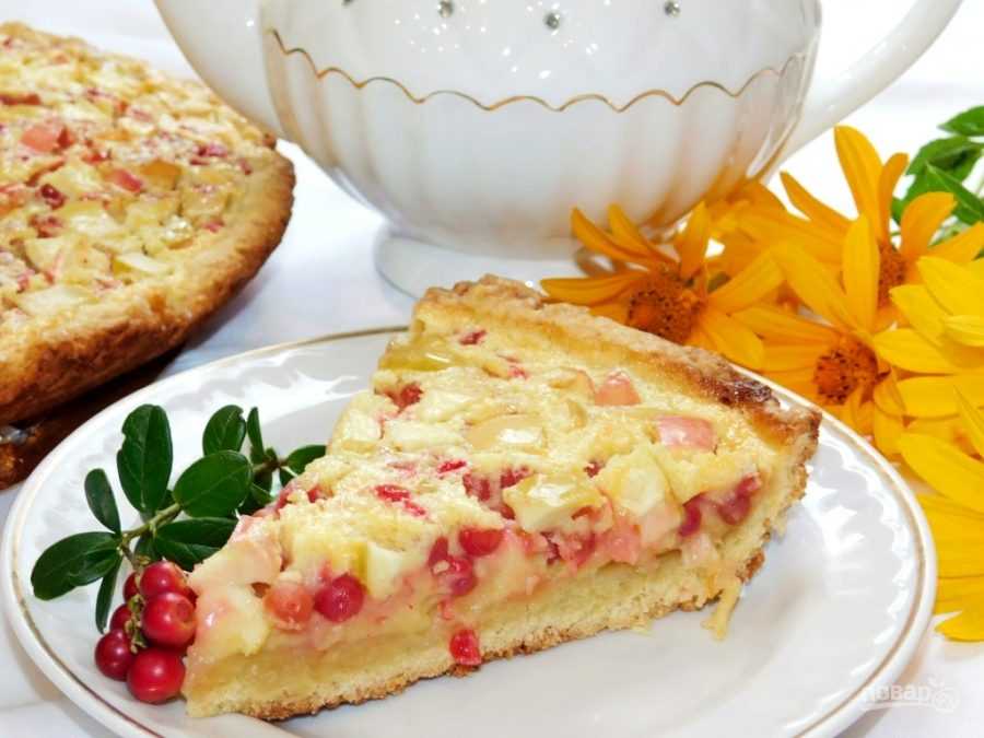 Дрожжевой пирог с брусникой — пошаговый рецепт с фото
