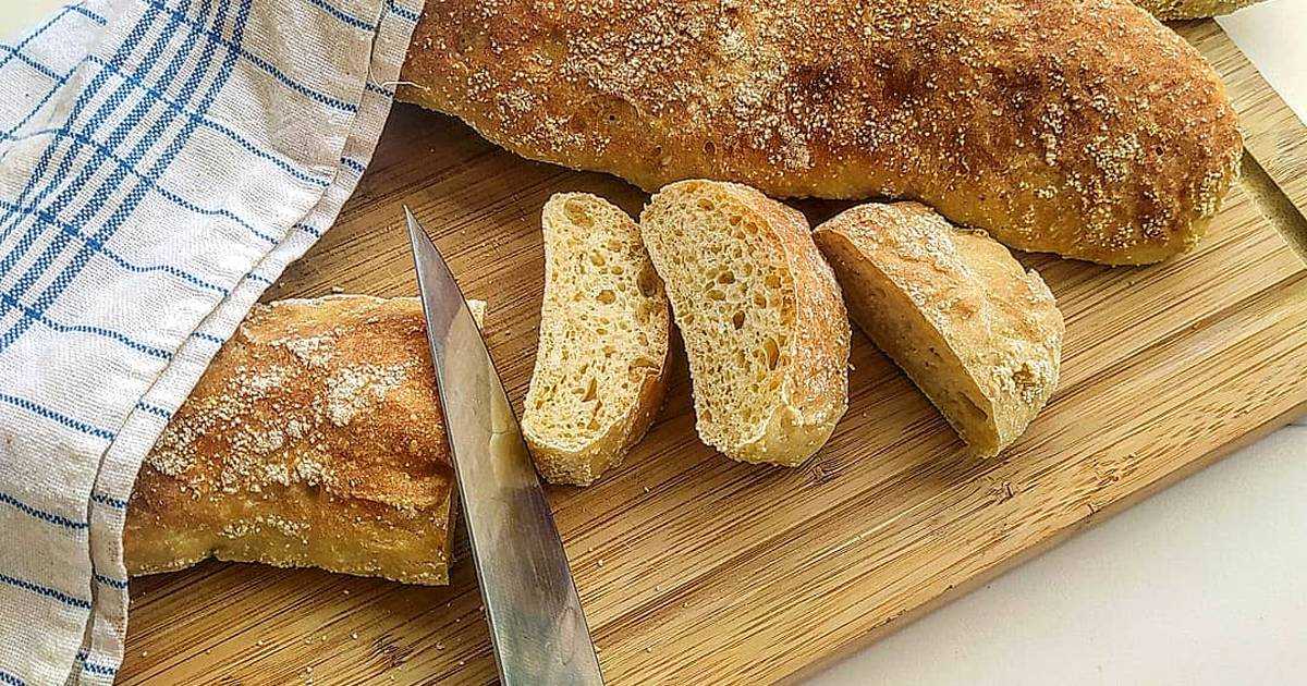 Хлеб чиабатта в духовке
