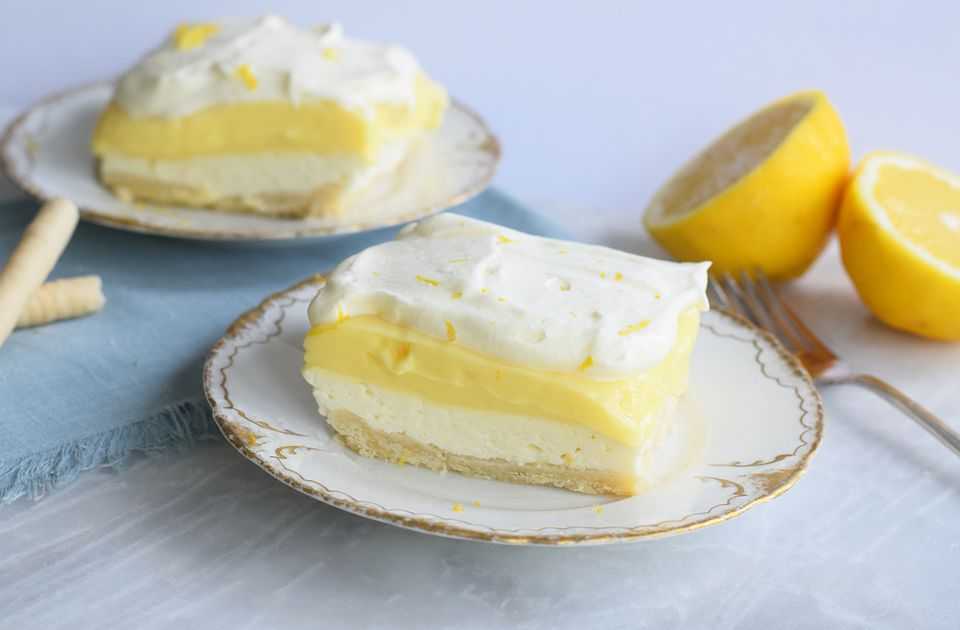 Пирог с лимонным заварным кремом рецепт с фото пошагово - 1000.menu