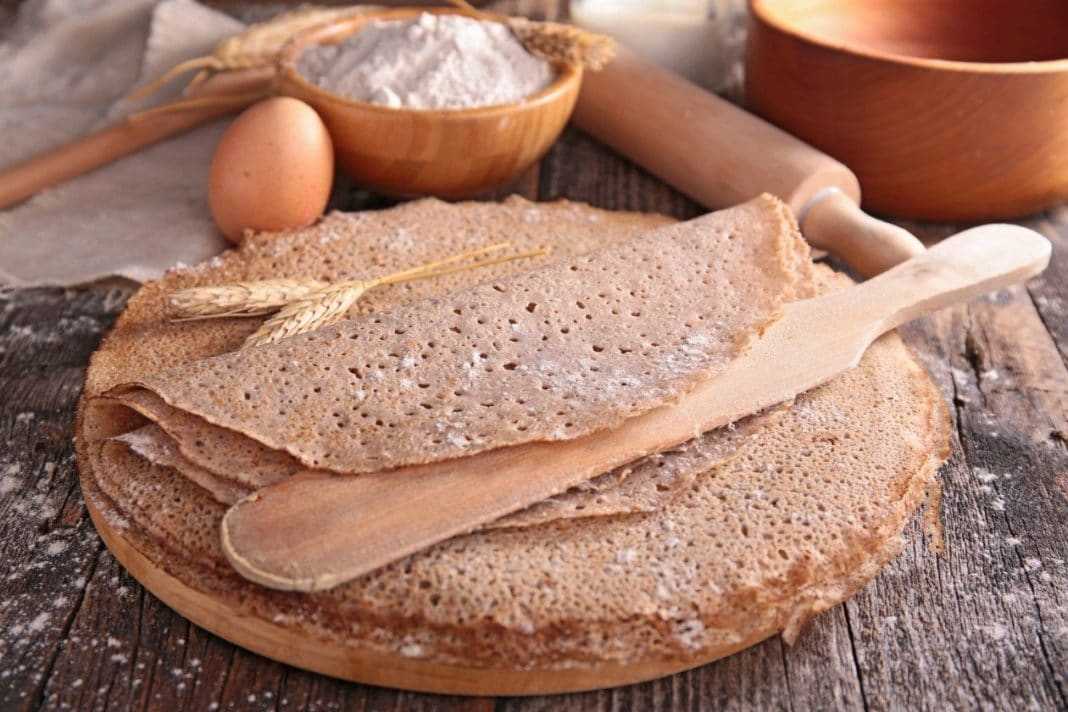 Гречневые блины (с пшеничной мукой) - пошаговый рецепт приготовления с фото