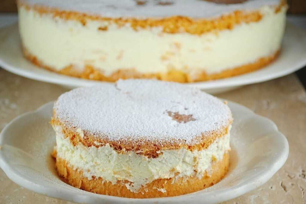 Бисквитный торт с творожным кремом - пошаговый рецепт с фото | ne-dieta