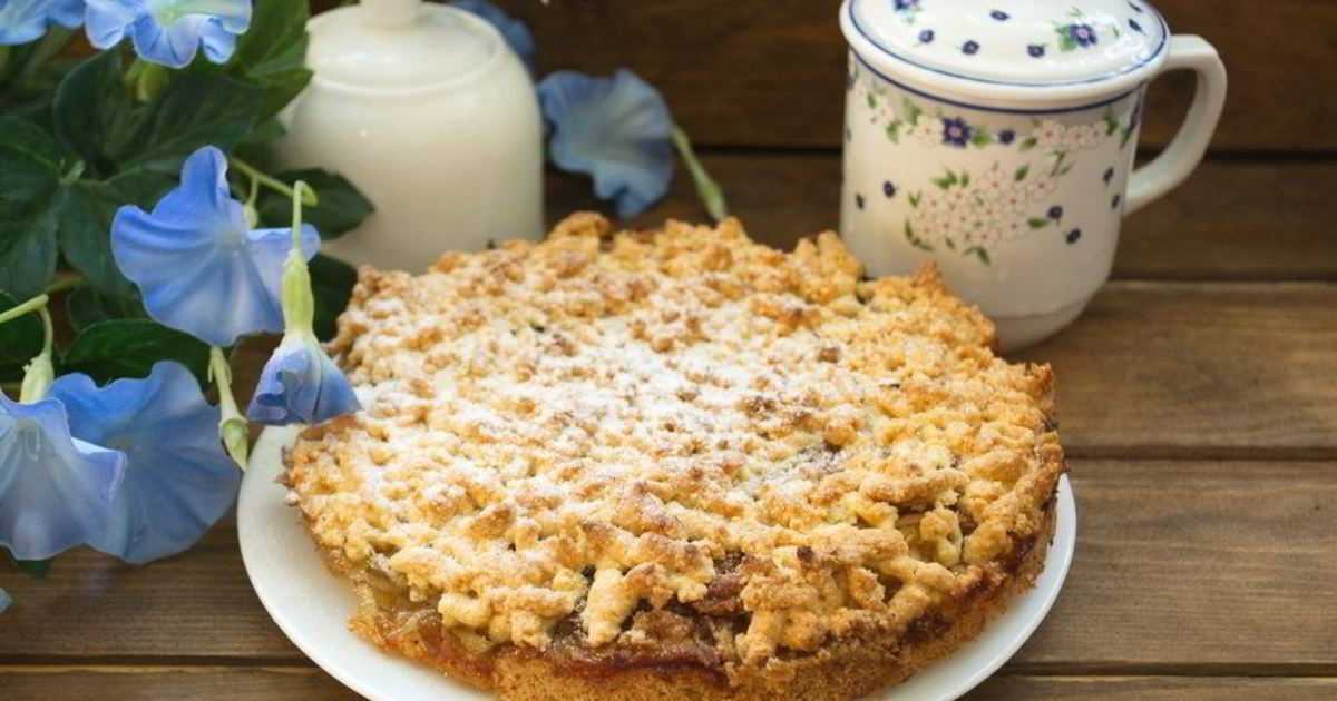 Тертый пирог с яблоками - рецепт с фото пошаговый