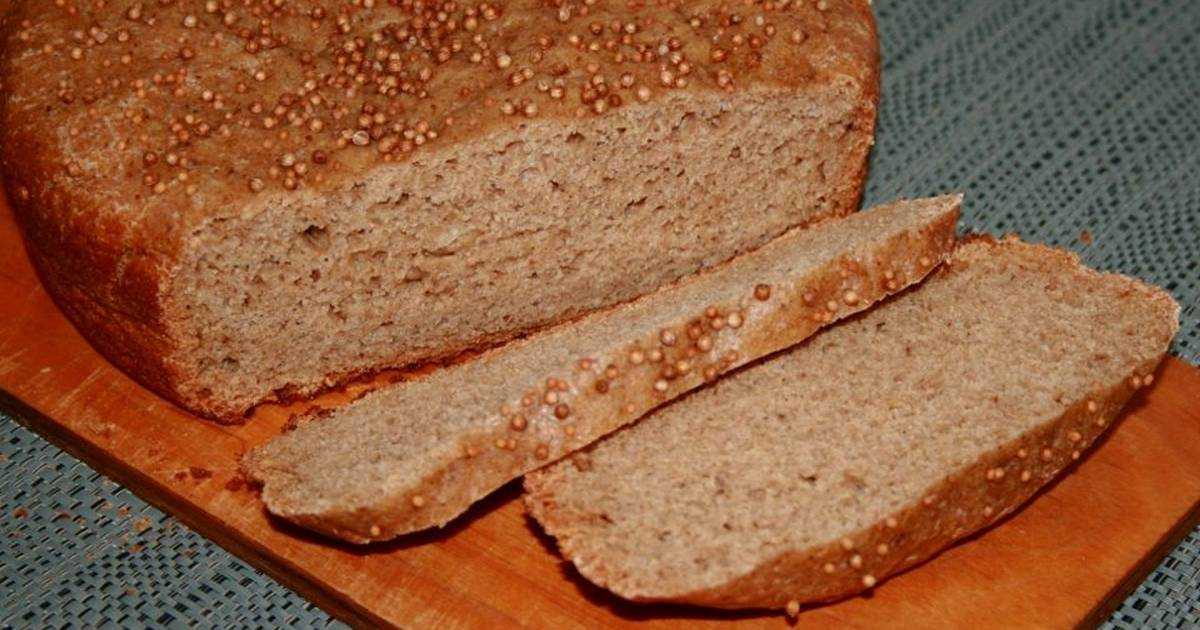Хлеб пшеничный с ржаными отрубями рецепт с фото - 1000.menu