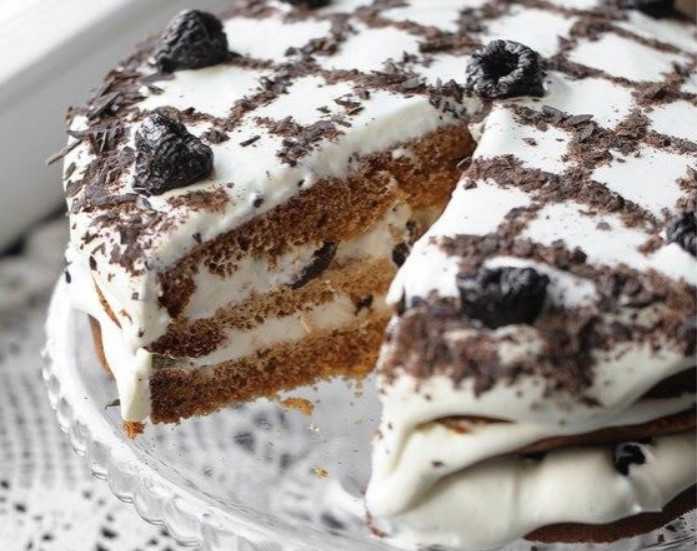 Торт с черносливом - пошаговые рецепты приготовления с фото