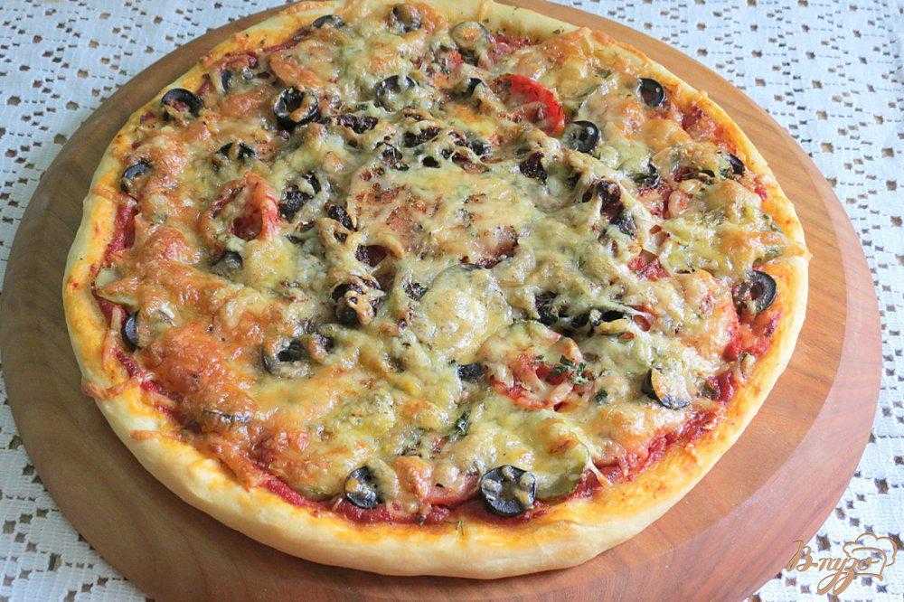Вкусная домашняя пицца с беконом и сыром: рецепт с фото