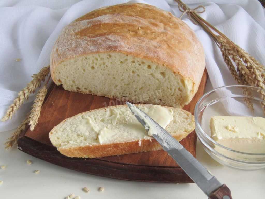 Хлеб на живых дрожжах в духовке - пошаговый фоторецепт