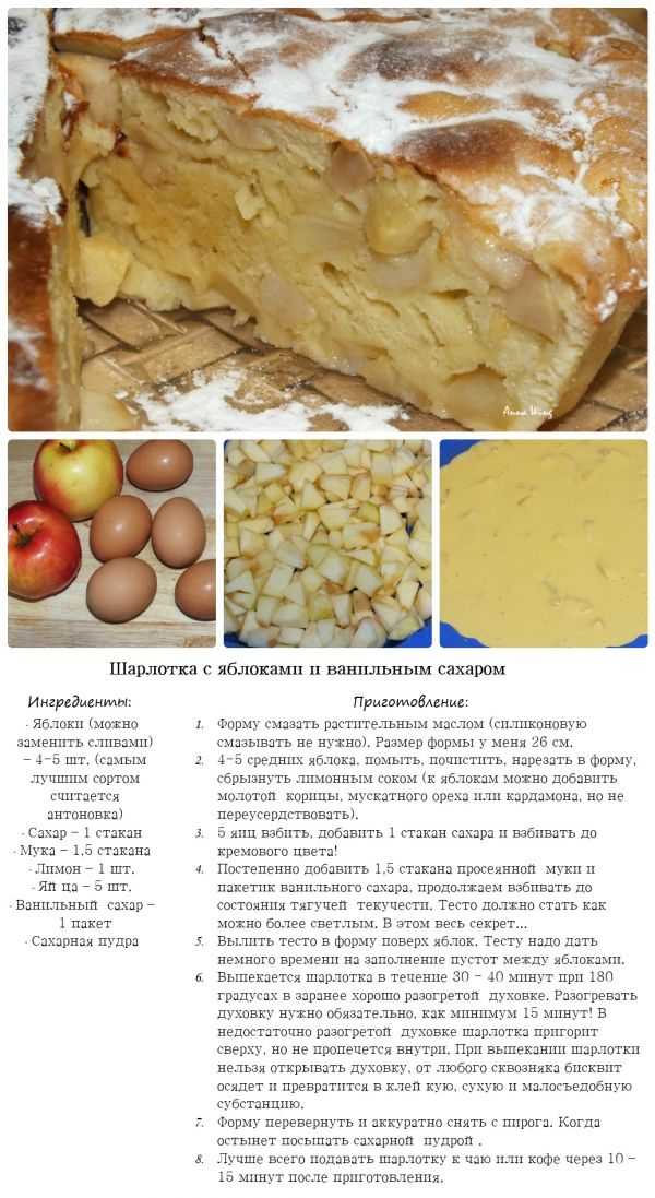 Рецепт шарлотки с яблоками в духовке (пышный): фото пошагово
